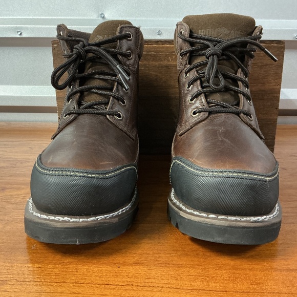 Iron Age Men Dozer Met Guard Steel Toe Brown Leather Work Boot IA0163 Size 8.5 main image 6